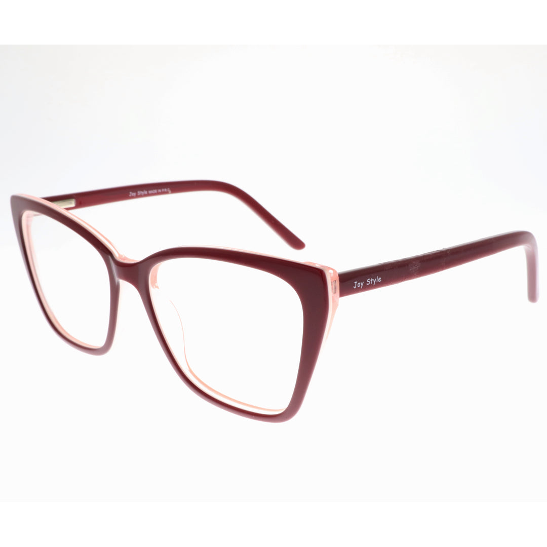 Joy Style For Women's Eyeglasses Cat Eye Size 55 Cz010c6 Red