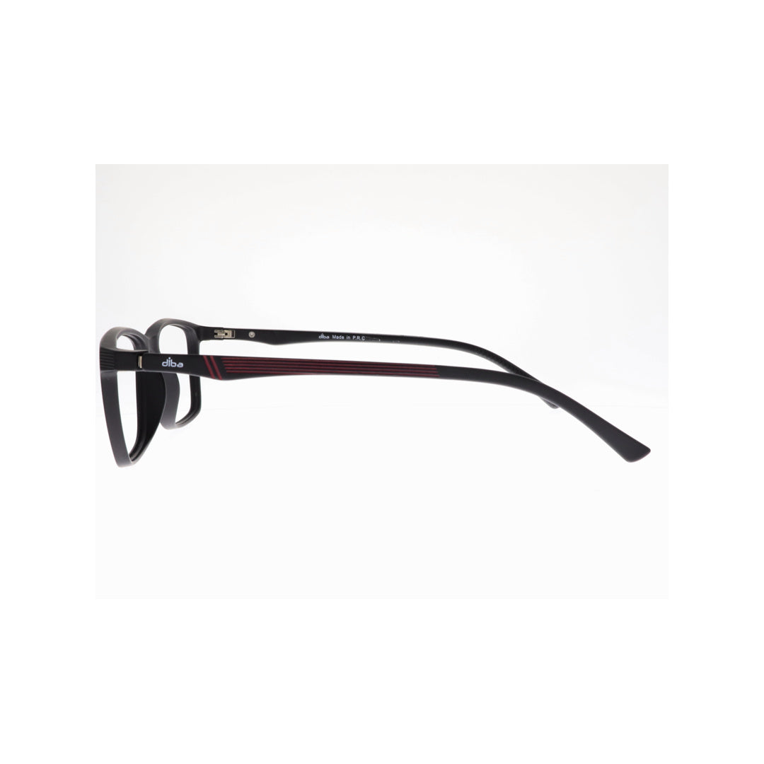 Diba 8808c2 For Unisex Eyeglasses Square matte black Size 53-16-142