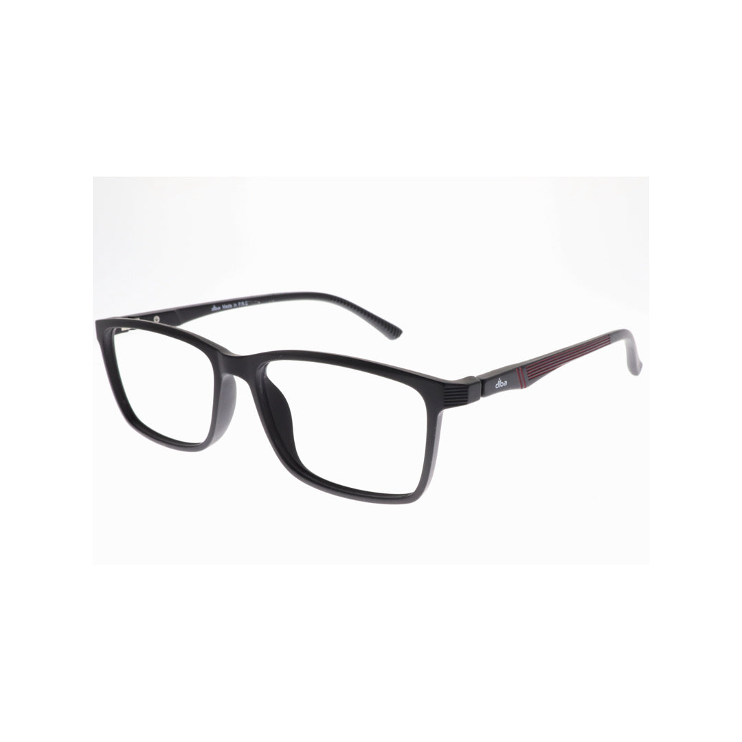 Diba 8808c2 For Unisex Eyeglasses Square matte black Size 53-16-142